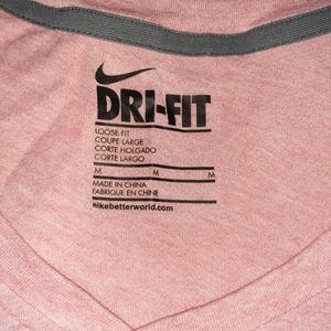 Womens nike dri-fit pink t